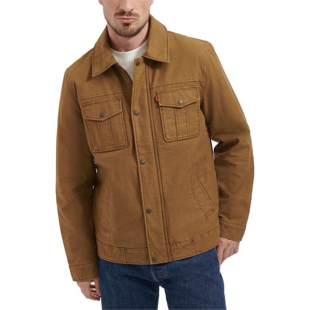 NEW Levi's Men's Cotton Jacket Brown